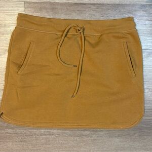 Nine West Tan Mini Skirt with Drawstring